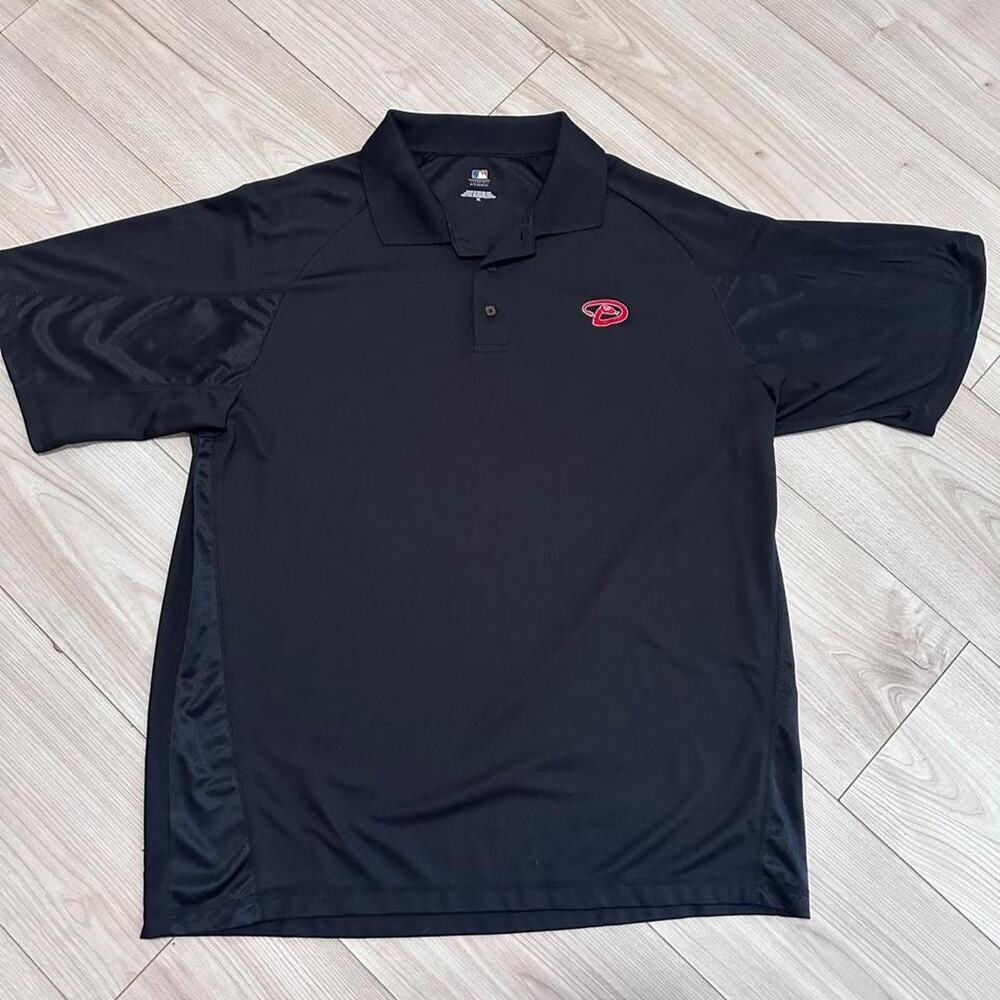 Arizona Diamondbacks Throwback D Logo Dri-FIT Polo Shirt XL Black MLB